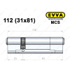 Цилиндр EVVA MCS 112 мм (31x81), ключ-ключ
