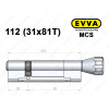 Цилиндр EVVA MCS 112 мм (31x81T), с тумблером