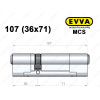Цилиндр EVVA MCS 107 мм (36x71), ключ-ключ