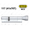 Цилиндр EVVA MCS 117 мм (41x76T), с тумблером