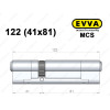 Циліндр EVVA MCS 122 мм (41x81), ключ-ключ