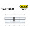 Циліндр EVVA MCS 102 мм (46x56), ключ-ключ