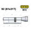 Циліндр EVVA MCS 92 мм (61x31T), з тумблером