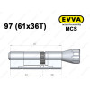 Цилиндр EVVA MCS 97 мм (61x36T), с тумблером