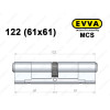Цилиндр EVVA MCS 122 мм (61x61), ключ-ключ