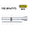 Цилиндр EVVA MCS 132 мм (61x71T), с тумблером