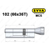 Цилиндр EVVA MCS 102 мм (66x36T), с тумблером