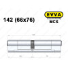 Цилиндр EVVA MCS 142 мм (66x76), ключ-ключ