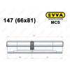 Цилиндр EVVA MCS 147 мм (66x81), ключ-ключ