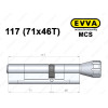 Циліндр EVVA MCS 117 мм (71x46T), з тумблером
