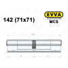 Цилиндр EVVA MCS 142 мм (71x71), ключ-ключ