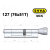 Циліндр EVVA MCS 127 мм (76x51T), з тумблером