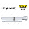 Цилиндр EVVA MCS 132 мм (81x51T), с тумблером