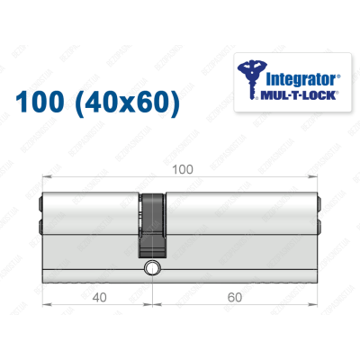 Циліндр Mul-T-Lock Integrator ключ-ключ 100 мм (40x60)
