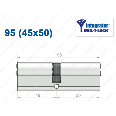 Циліндр Mul-T-Lock Integrator ключ-ключ 95 мм (45x50)