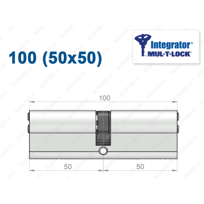 Циліндр Mul-T-Lock Integrator ключ-ключ 100 мм (50x50)