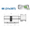 Цилиндр Mul-T-Lock MT5+ с тумблером 66 мм (31x35T)