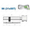 Цилиндр Mul-T-Lock MT5+ с тумблером 86 мм (31x55T)