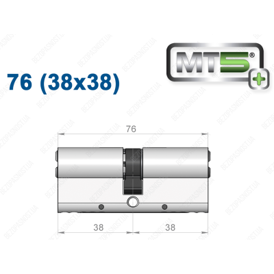Циліндр Mul-T-Lock MT5+ ключ-ключ 76 мм (38x38)