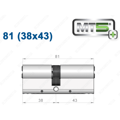 Циліндр Mul-T-Lock MT5+ ключ-ключ 81 мм (38x43)