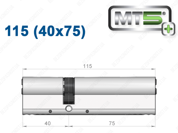 Циліндр Mul-T-Lock MT5+ ключ-ключ 115 мм (40x75)