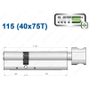 Циліндр Mul-T-Lock MT5+ з тумблером 115 мм (40x75T)