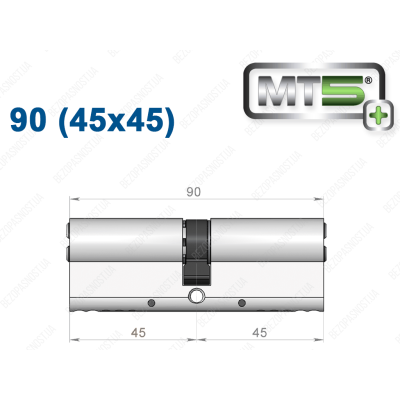Циліндр Mul-T-Lock MT5+ ключ-ключ 90 мм (45x45)