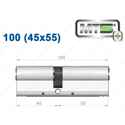 Цилиндр Mul-T-Lock MT5+ ключ-ключ 100 мм (45x55)