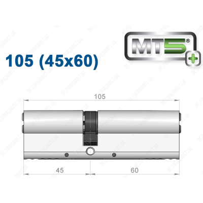 Цилиндр Mul-T-Lock MT5+ ключ-ключ 105 мм (45x60)