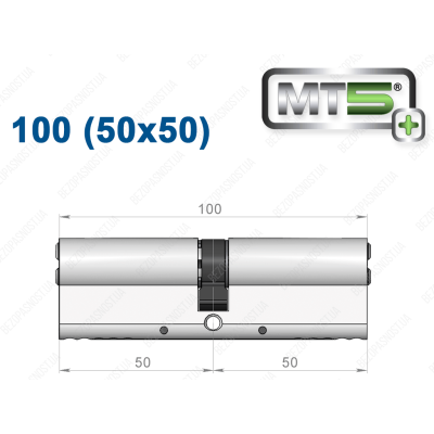 Цилиндр Mul-T-Lock MT5+ ключ-ключ 100 мм (50x50)