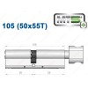 Цилиндр Mul-T-Lock MT5+ с тумблером 105 мм (50x55T)