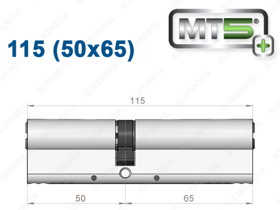 Цилиндр Mul-T-Lock MT5+ ключ-ключ 115 мм (50x65)