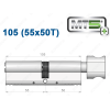 Цилиндр Mul-T-Lock MT5+ с тумблером 105 мм (55x50T)