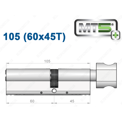 Цилиндр Mul-T-Lock MT5+ с тумблером 105 мм (60x45T)