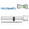 Циліндр Mul-T-Lock MT5+ з тумблером 115 мм (70x45T)