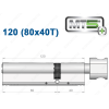 Циліндр Mul-T-Lock MT5+ з тумблером 120 мм (80x40T)